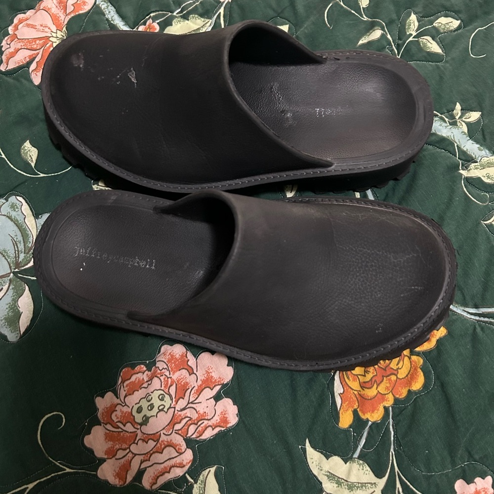 Jeffrey Campbell Black Platform Mule Clogs